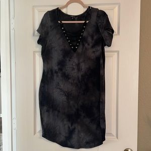 Tie die mini dress